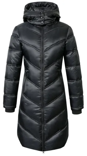Фото Пальто зимнее, с капюшоном Black 2025. Covalliero