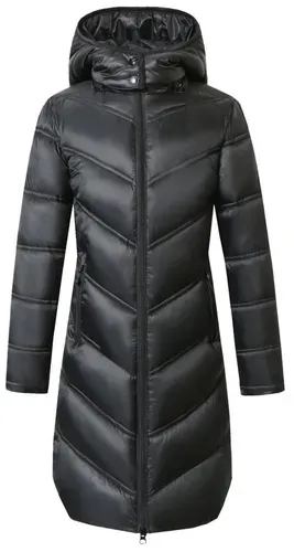 Фото Пальто зимнее, с капюшоном Black 2025, детское. Covalliero