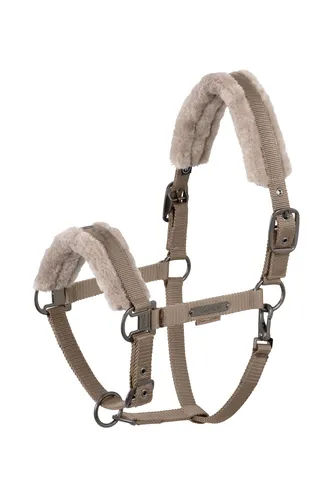 Фото Недоуздок Double Pin Faux Fur Platinum 25 Smoky Taupe. Eskadron