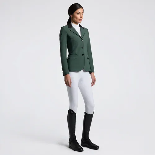 Фото Редингот With Alcantara Collar and Buttons Jungle Green. Cavalleria Toscana