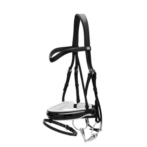 Фото Уздечка трензельная Patent Flash WO Black. Dy'on