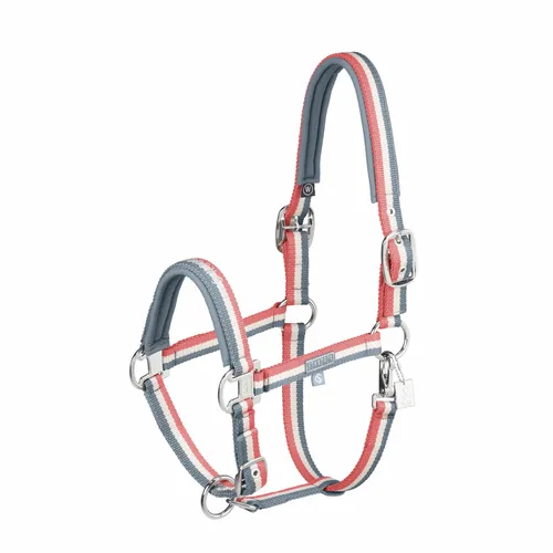 Фото Недоуздок Double Pin Blue/Grey/Coral Sports 25. Eskadron