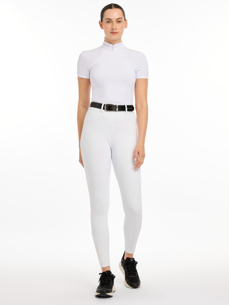 Бриджи леггинсы Demi 2 White, полная силиконовая лея. LeMieux