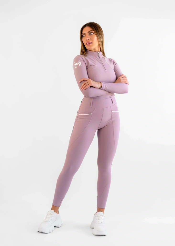Бриджи леггинсы Pro Mauve, полная силиконовая лея. Maximilian 8