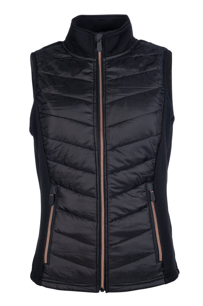 Жилет комбинированный Basel Black/Rose-Gold. HKM