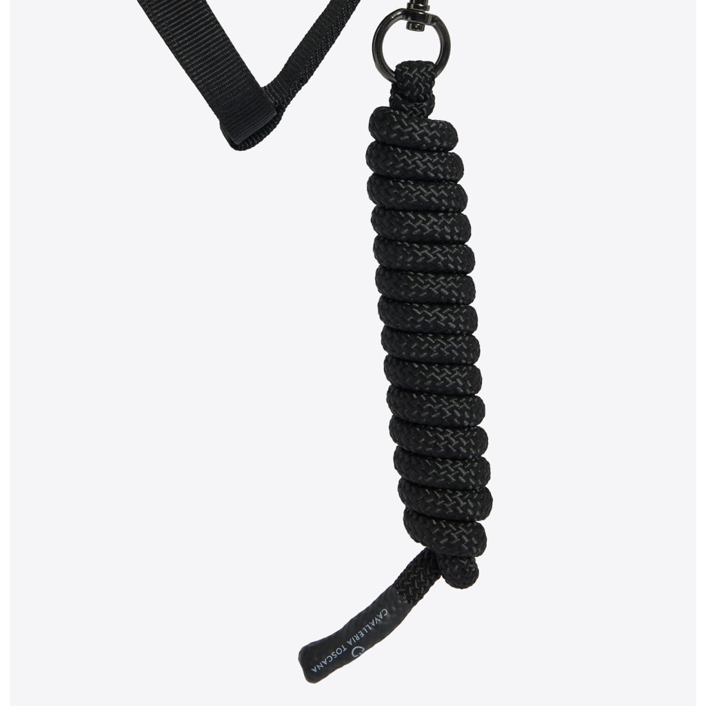 Недоуздок с чомбуром Halter with Lead Rope Black. Cavalleria Toscana 3