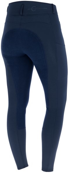 Бриджи Dark Navy, полная замшевая лея. Covalliero 4