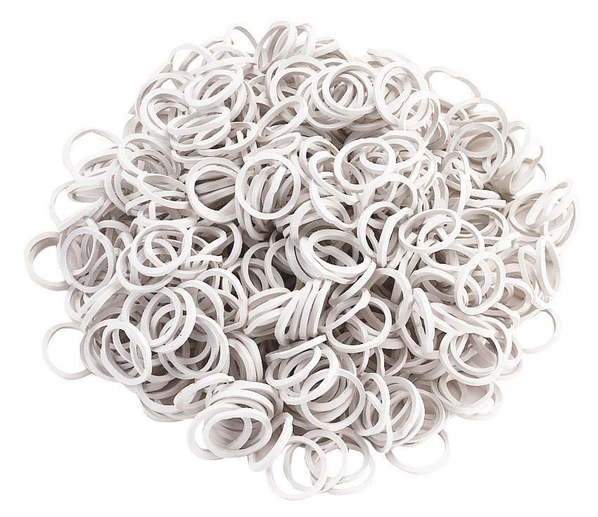 Резинки для гривы White, тонкие, 800 шт. Kerbl