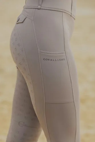 Бриджи леггинсы зимние Taupe, полная силиконовая лея. Covalliero 5