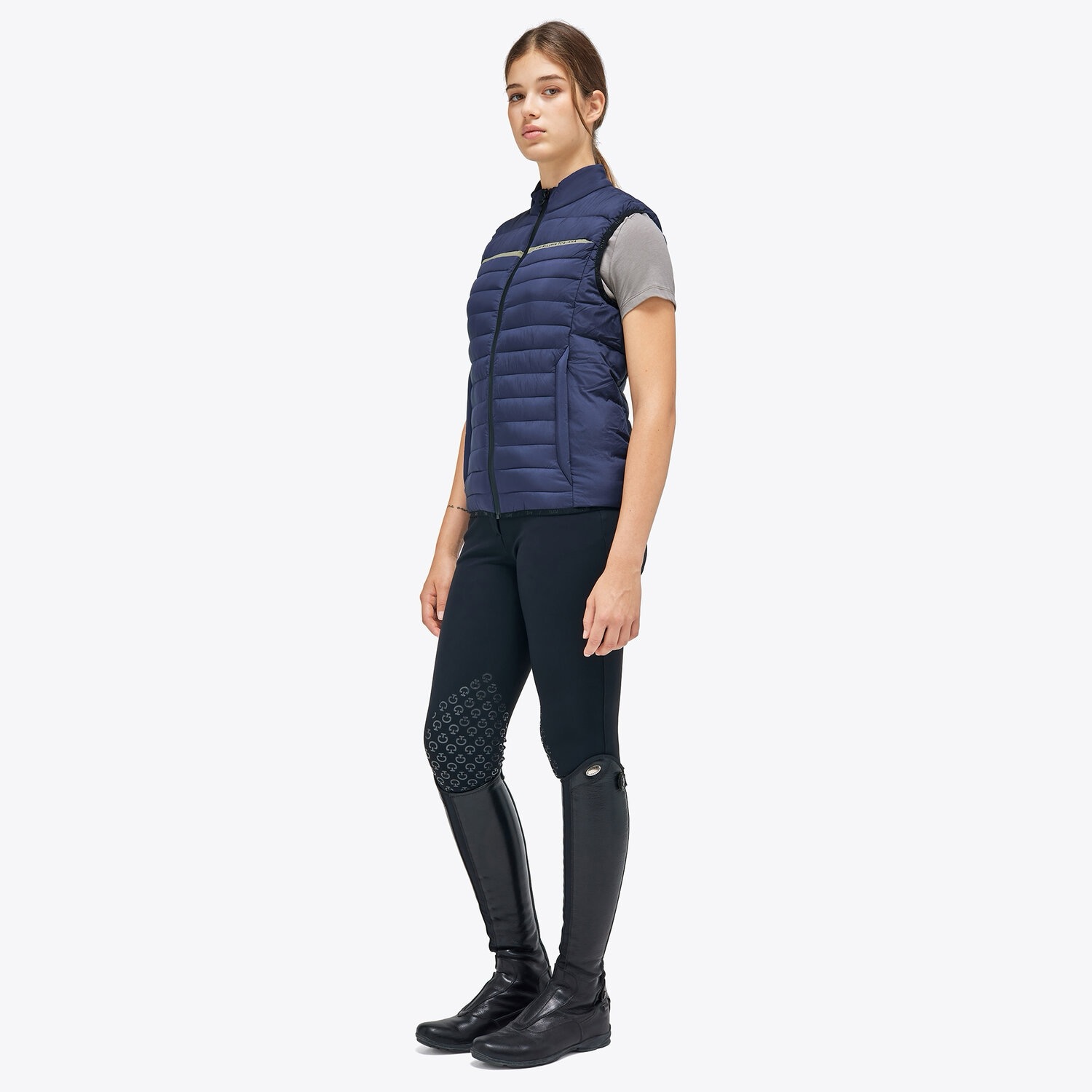 Жилет Quilted Nylon Smokey Blue. Cavalleria Toscana 2