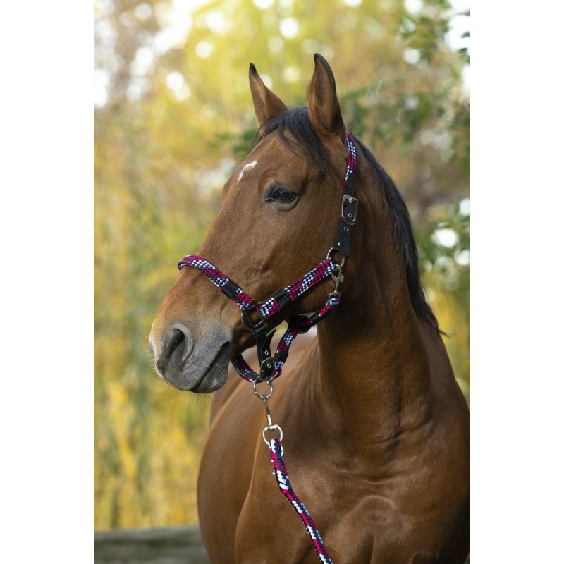 Недоуздок с чомбуром Tresse. Equitheme 4
