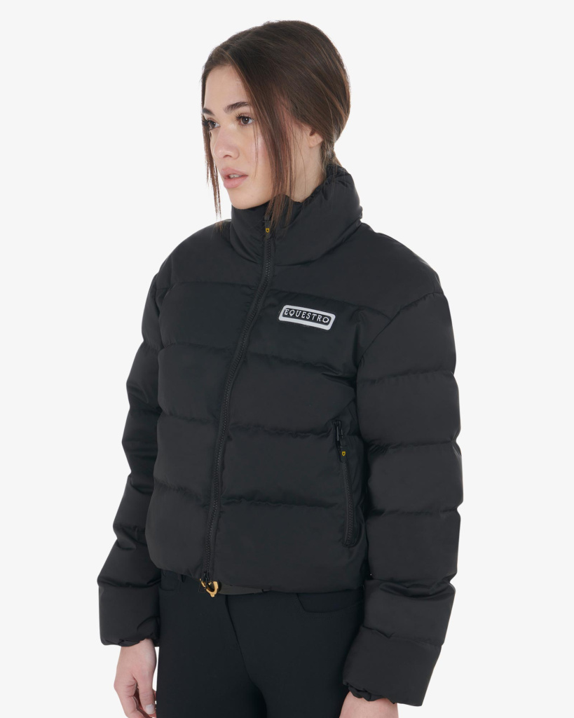 Куртка зимняя Cropped Black. Equestro 2