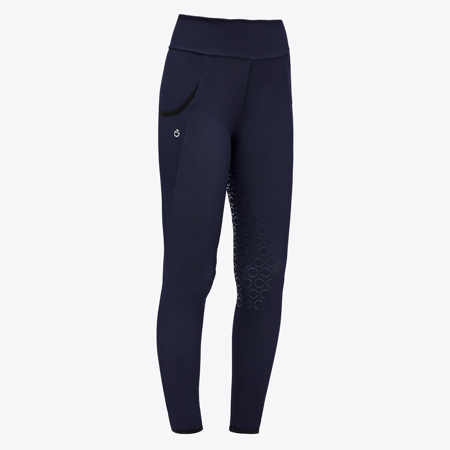 Бриджи леггинсы Jersey Mesh Royal Blue, полная силиконовая лея. Cavalleria Toscana 2
