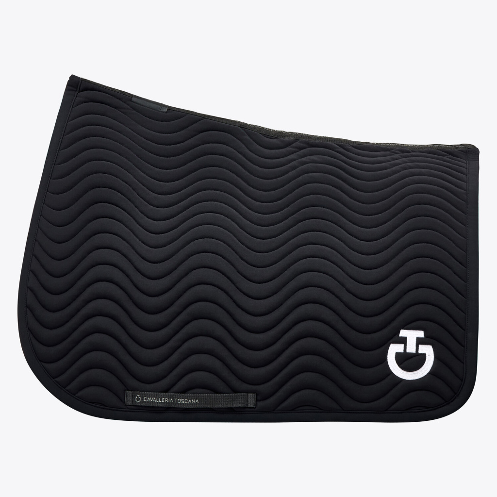 Вальтрап конкурный Wave-Quilted Black. Cavalleria Toscana