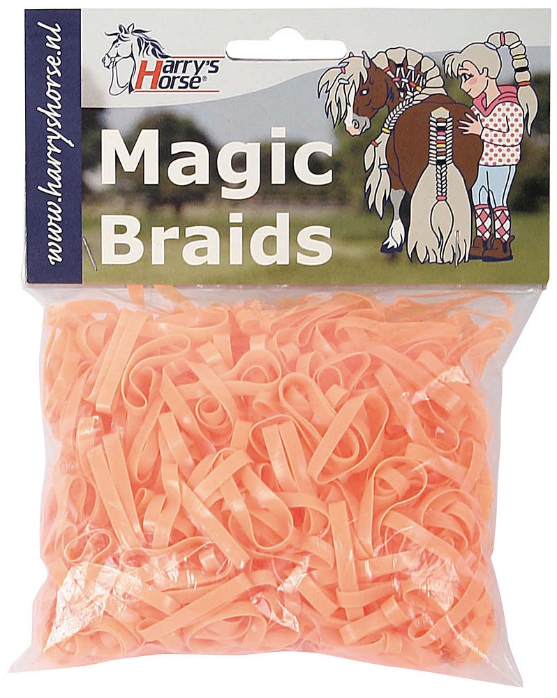 Резинки для гривы силиконовые Magic braids, 500 шт. Harry's Horse 6