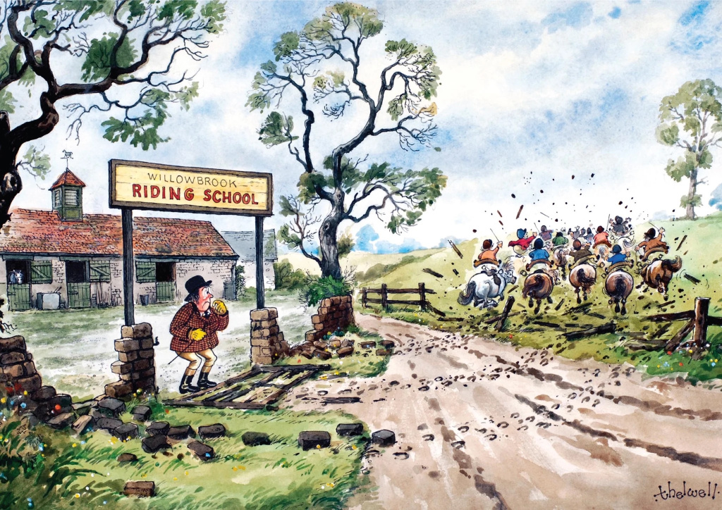 Открытка Willowbrook Riding School, 21х15 см.