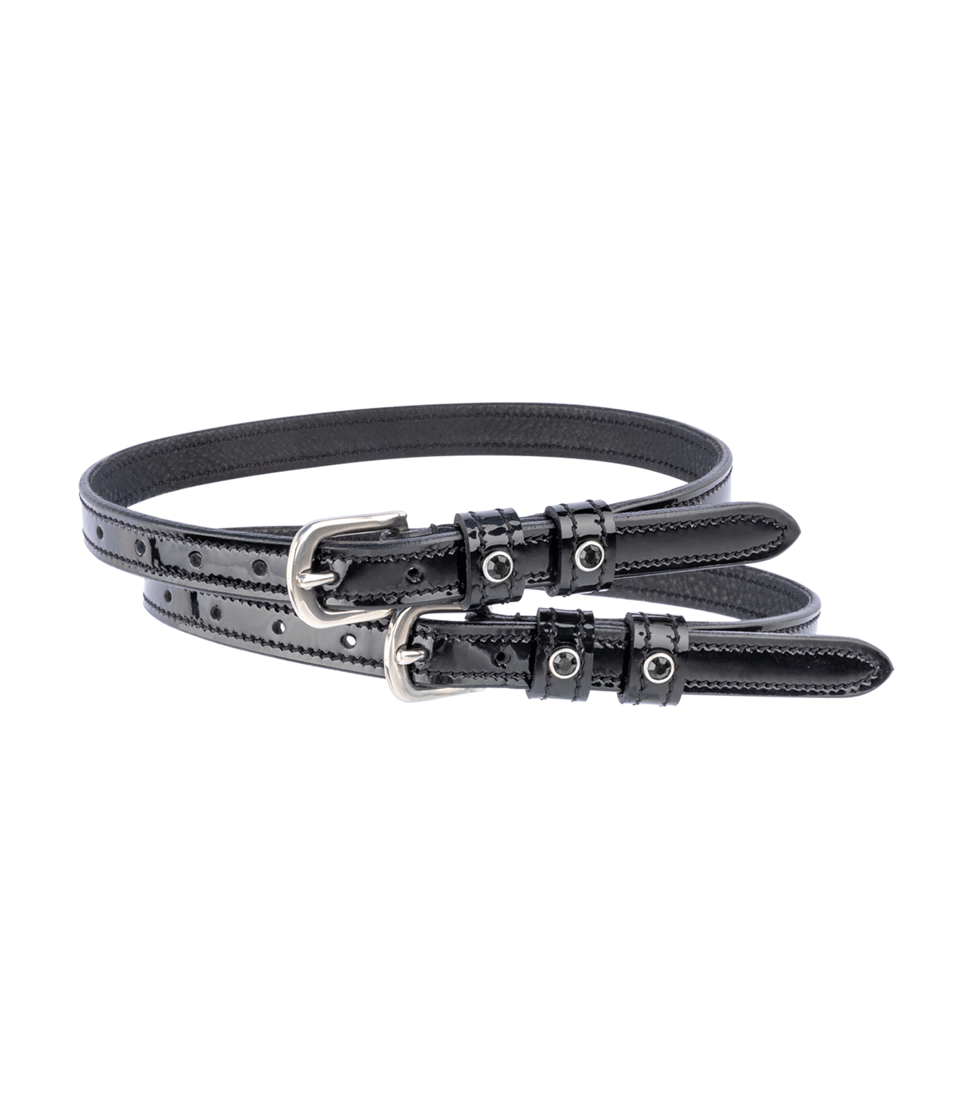 Тренчики лаковые Black/Black, кожа. Waldhausen 5