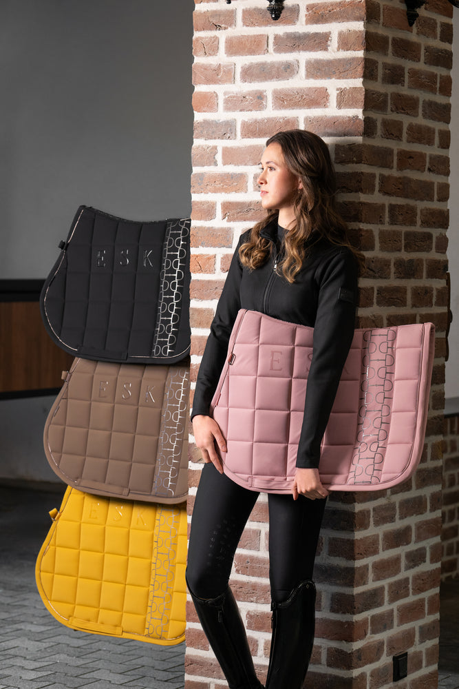 Вальтрап выездковый Big Square Softshell Black Platinum 25. Eskadron 2
