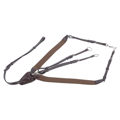 Мартингал с эластичной вставкой Brown. Harry's Horse 3