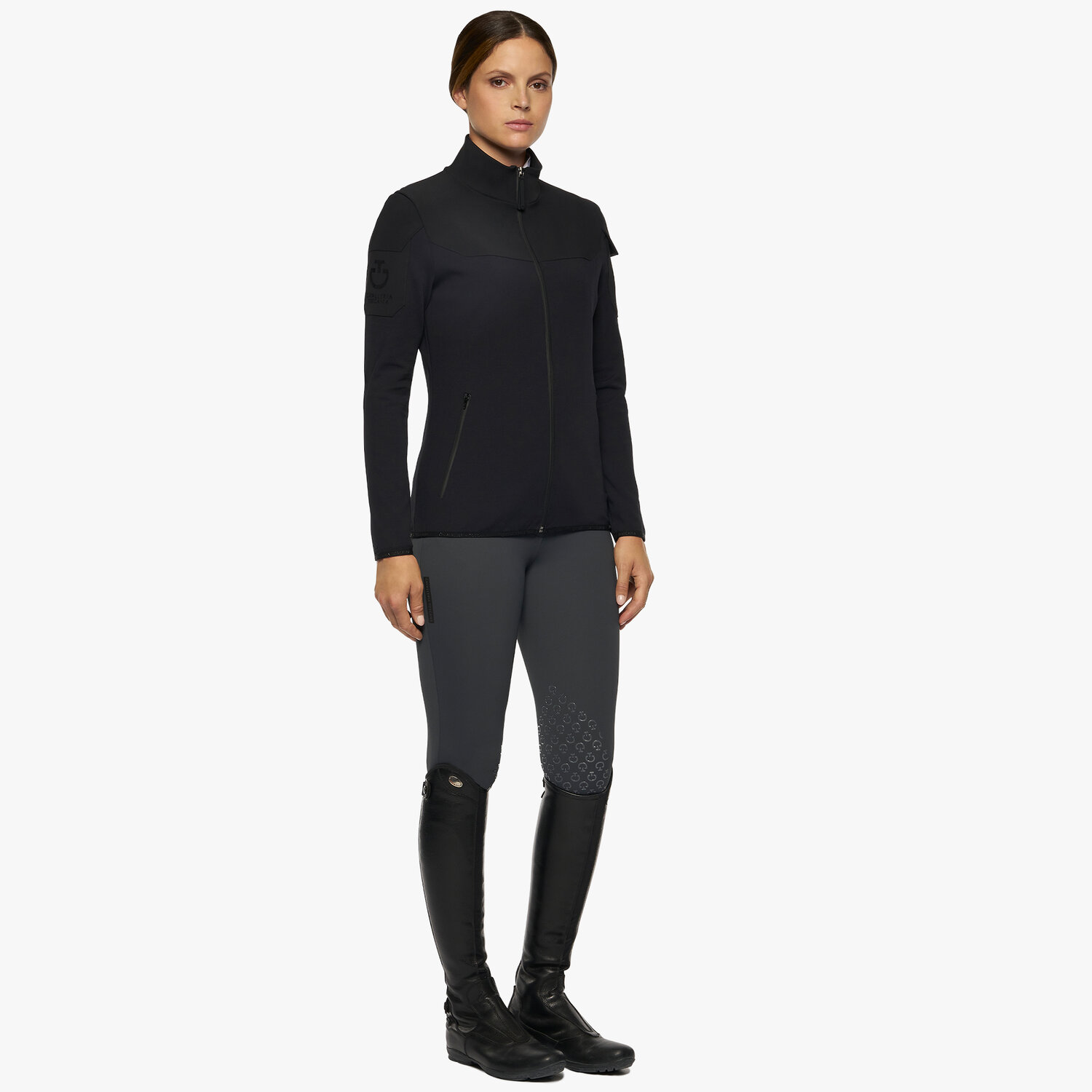 Куртка комбинированная Tech Knit Black. Cavalleria Toscana 2