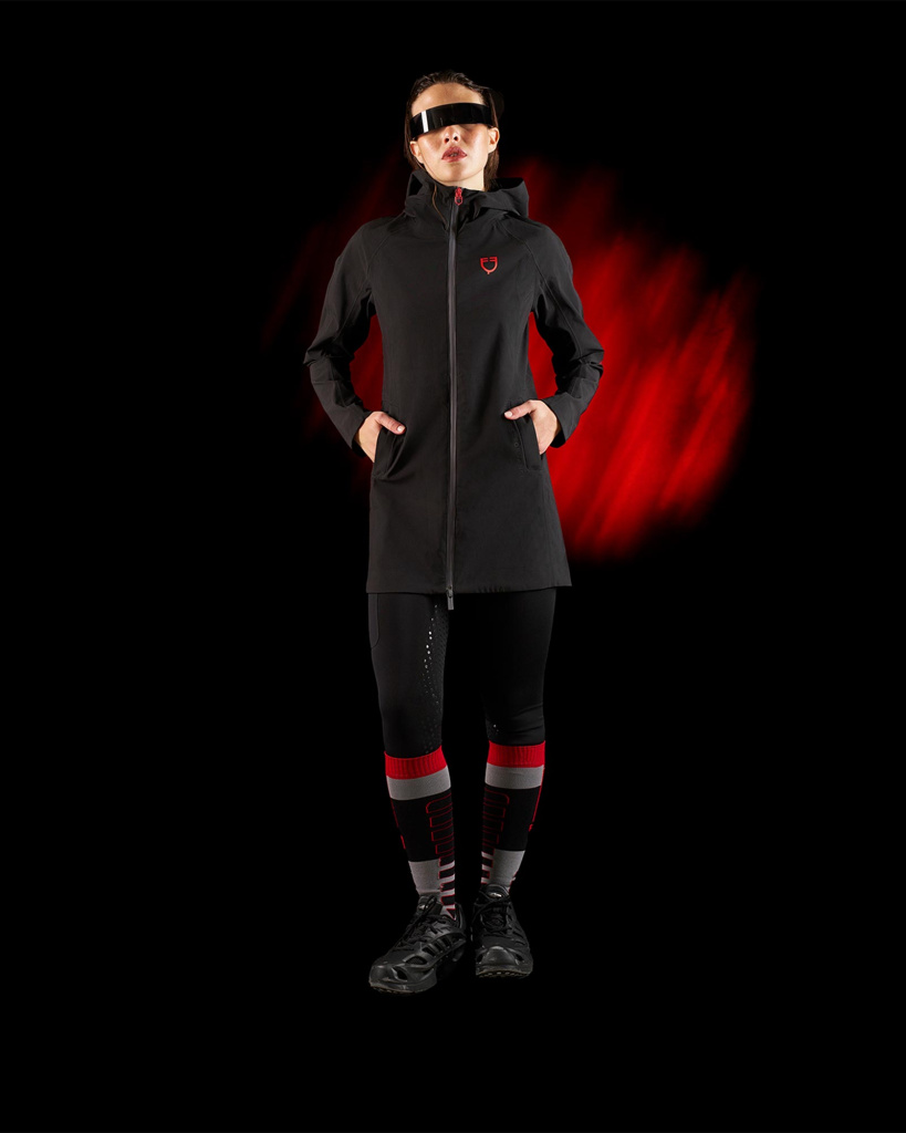 Пальто дождевик Ridertechnology Black. Equestro 9