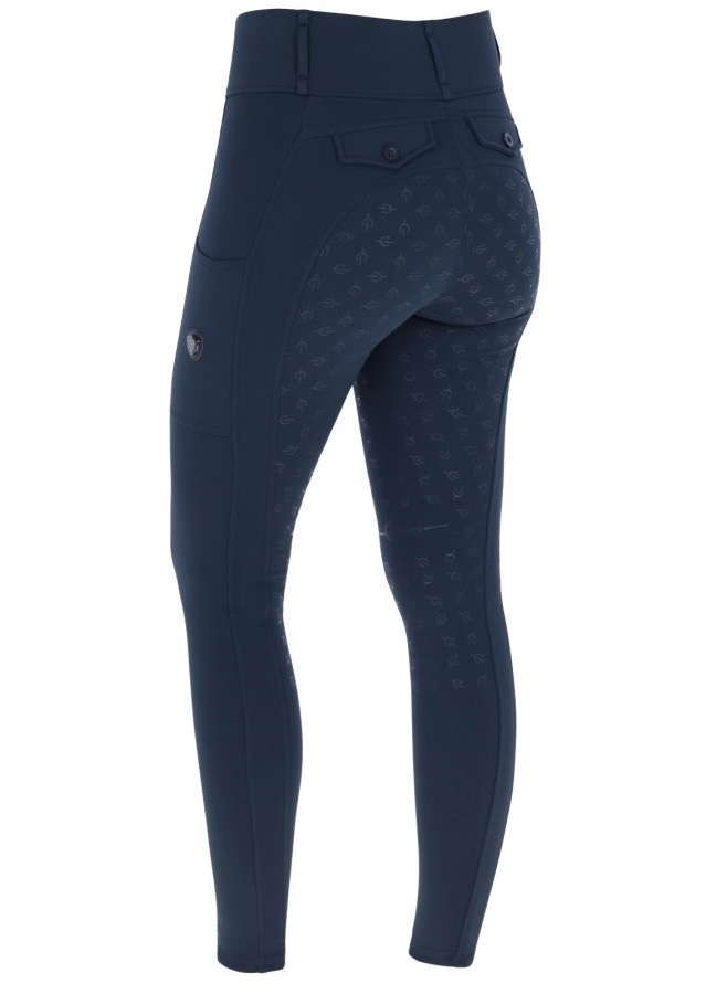 Бриджи леггинсы зимние Dark Navy, полная силиконовая лея. Covalliero 3