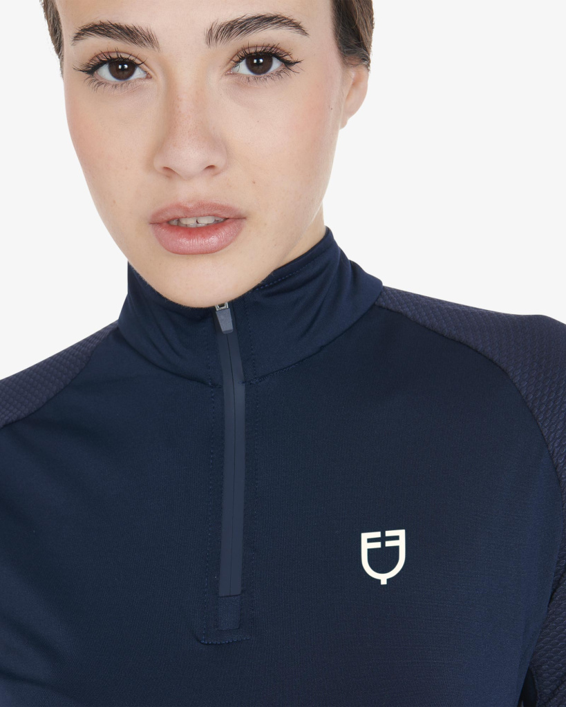 Лонгслив Slim Fit Navy Blazer/White. Equestro 2