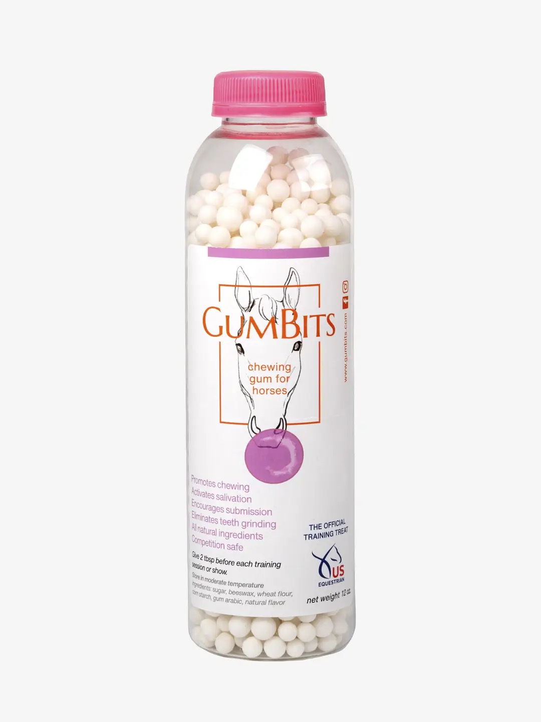 Жвачка для лошади Gumbits, 340 гр. US Equestrian