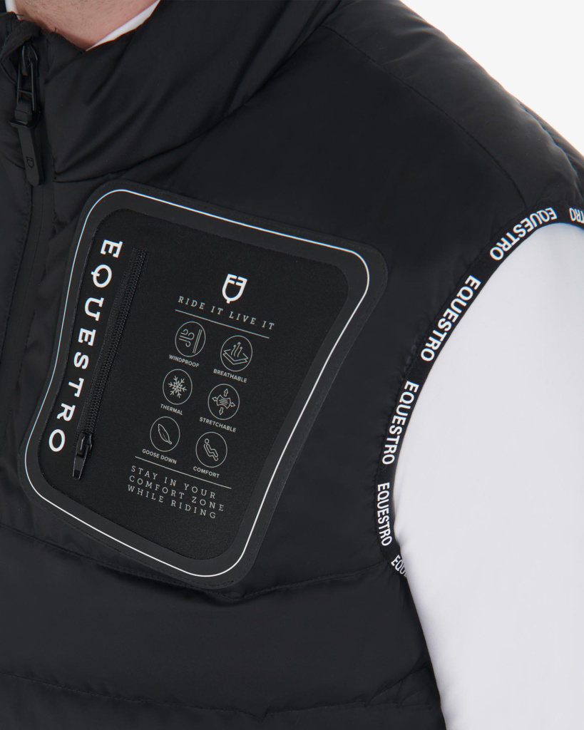 Жилет мужской Silicone Patch Black. Equestro 3