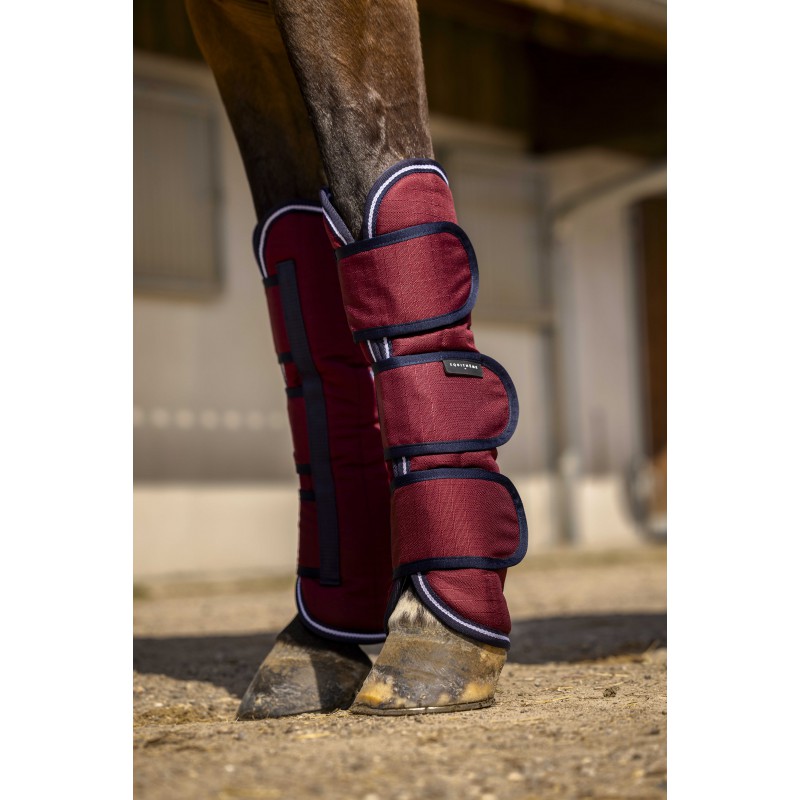 Ногавки транспортировочные Tyrex 1200D Burgundy, 4 шт. Equitheme 3