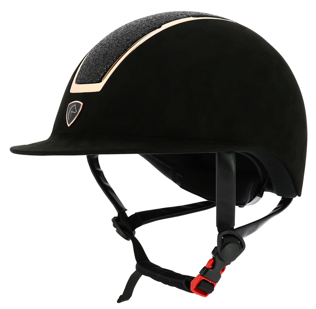 Шлем Glint Lamé Black/Golden Pink. Equitheme 2