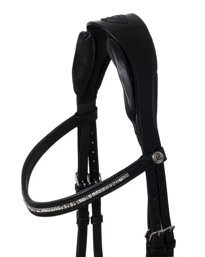 Уздечка трензельная Creazione Black/Black. Acavallo 4