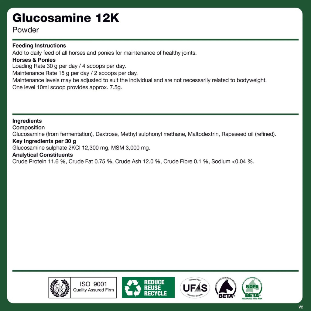 Подкормка для суставов и связок Glucosamine 12,000 + MSM, 900 гр. NAF 2