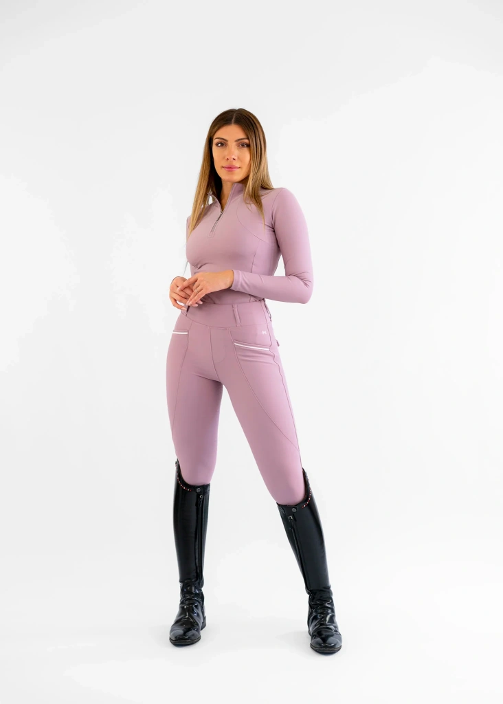 Бриджи леггинсы Pro Mauve, полная силиконовая лея. Maximilian 7