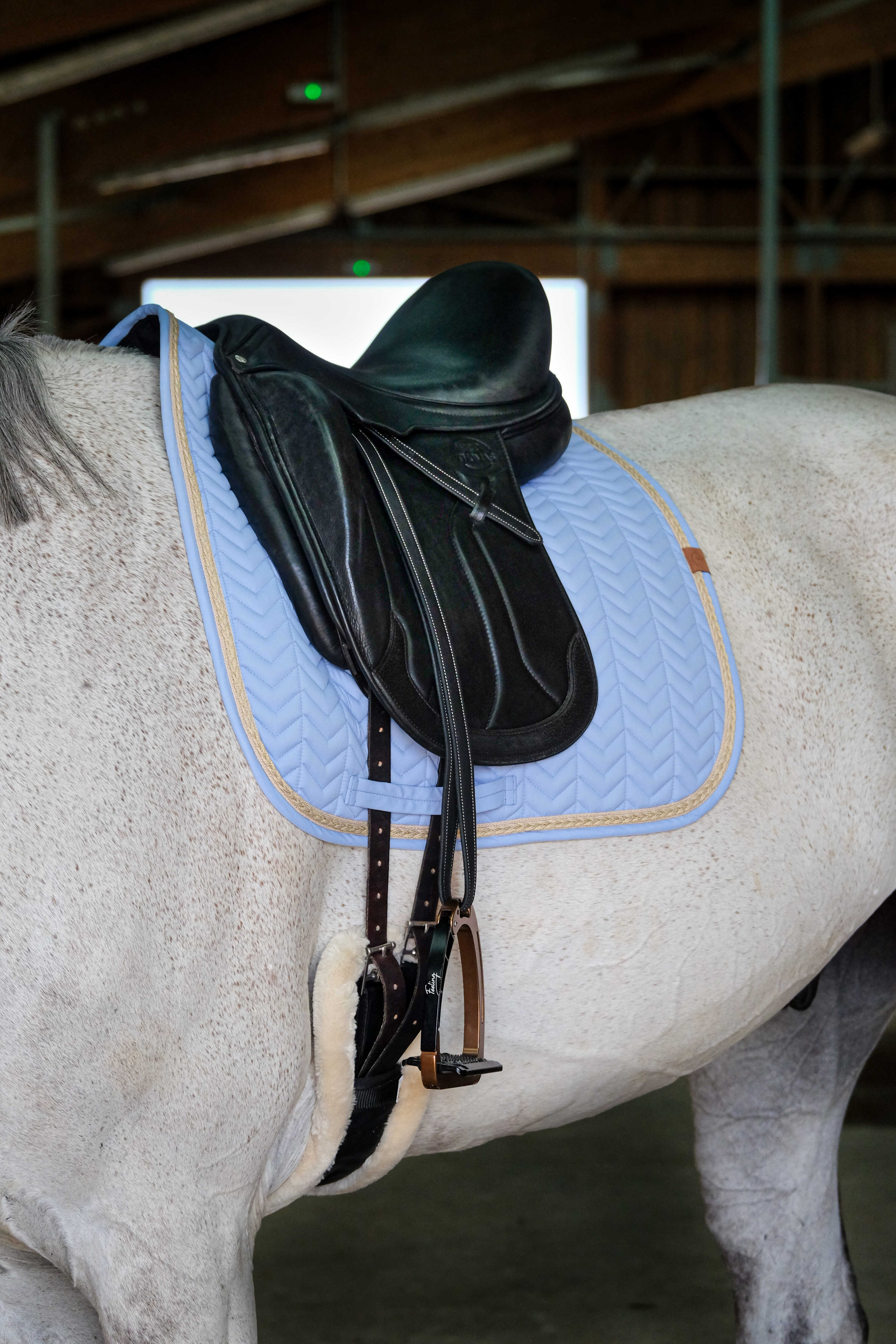 Вальтрап выездковый Softy Light Blue. Equitheme 2