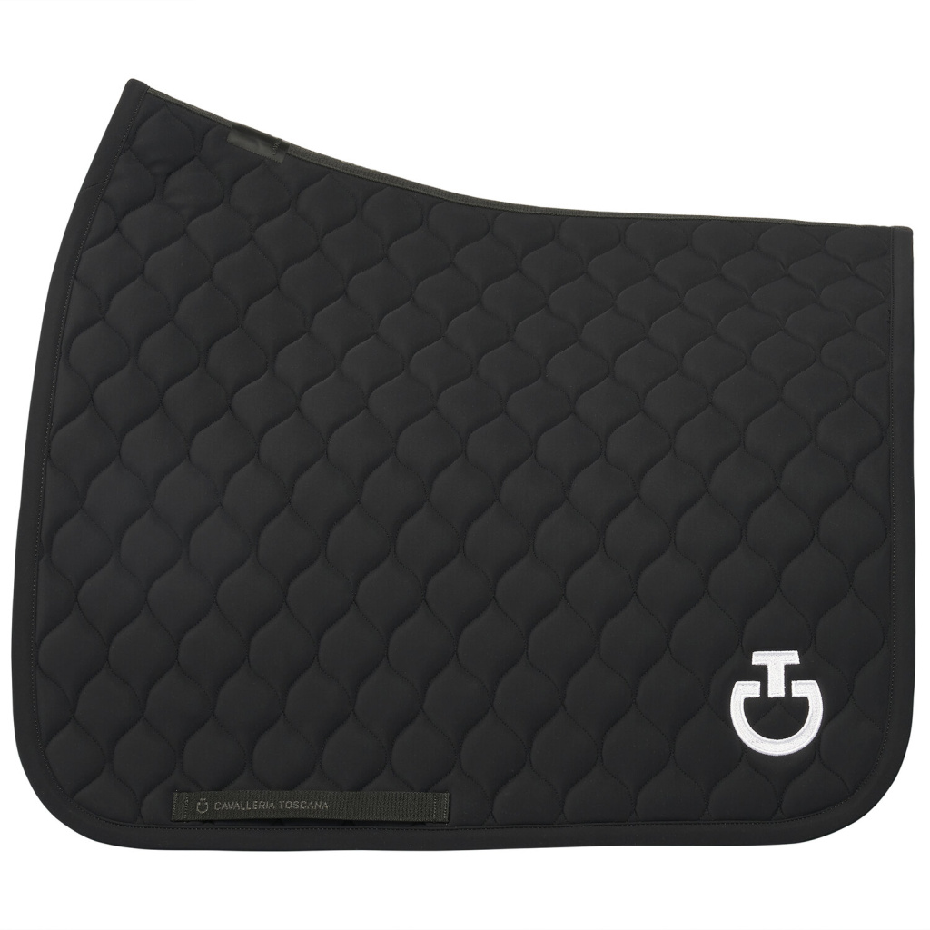 Вальтрап выездковый With Circular Quilting Black. Cavalleria Toscana