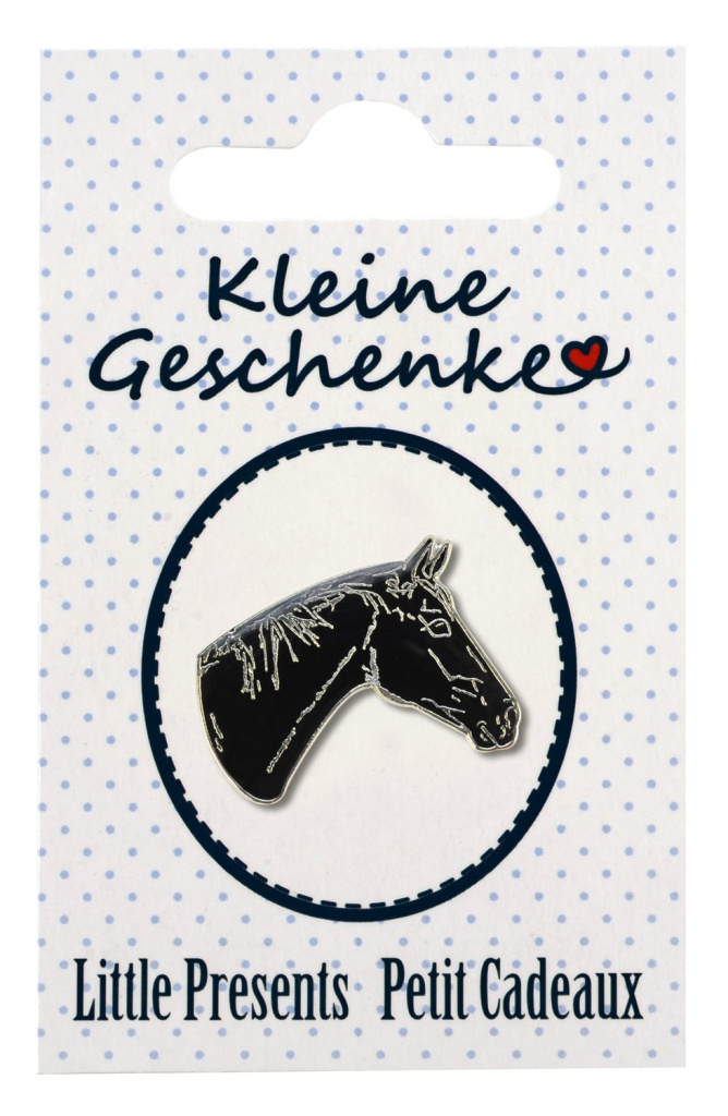 Значок Horse Head Black. Happy Ross 2