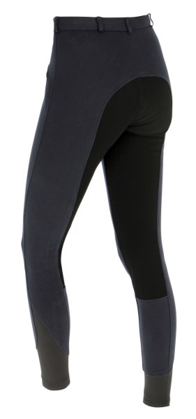 Бриджи Economic Dark Navy, детские, полная замшевая лея. Covalliero 2