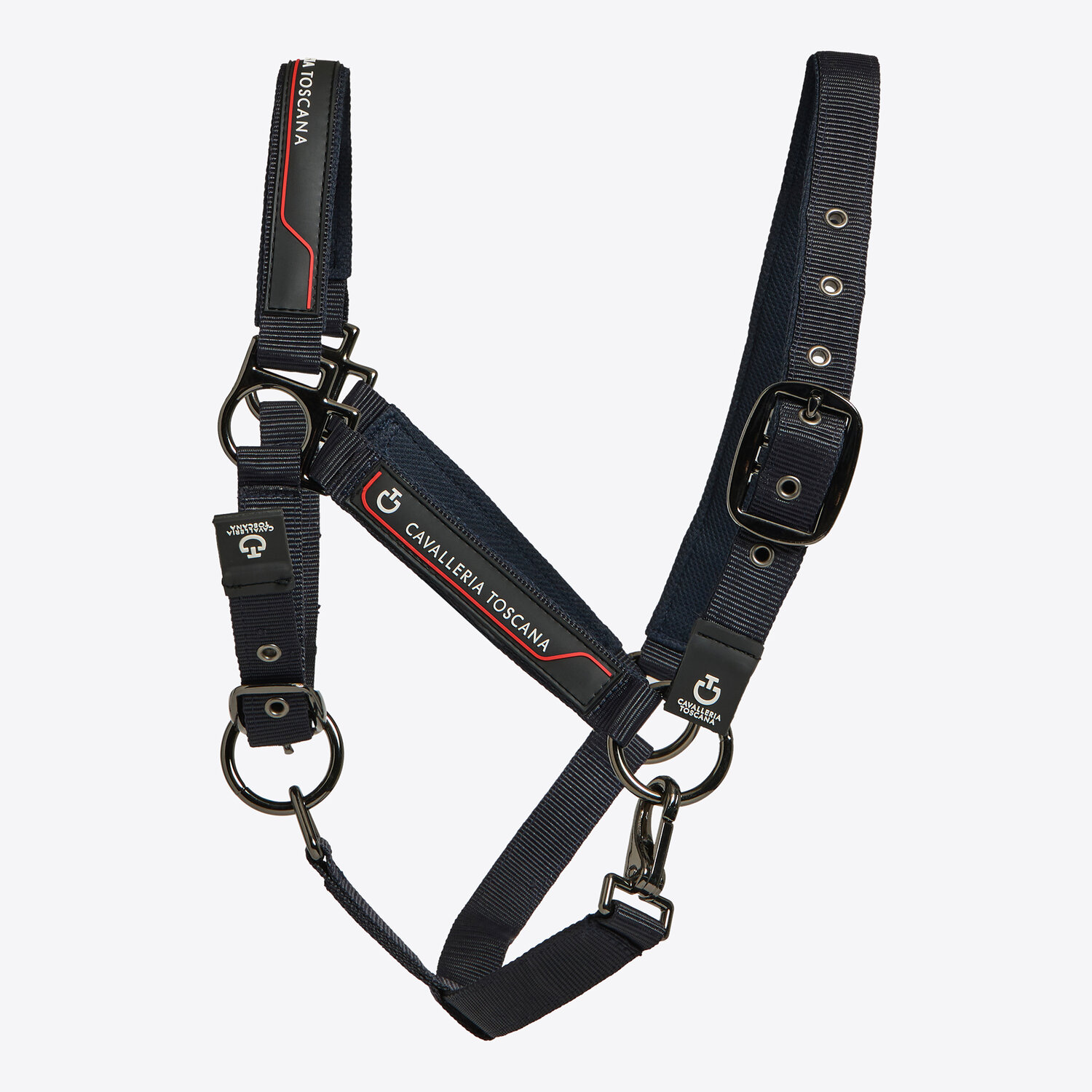 Недоуздок с чомбуром Halter with Lead Rope Navy. Cavalleria Toscana