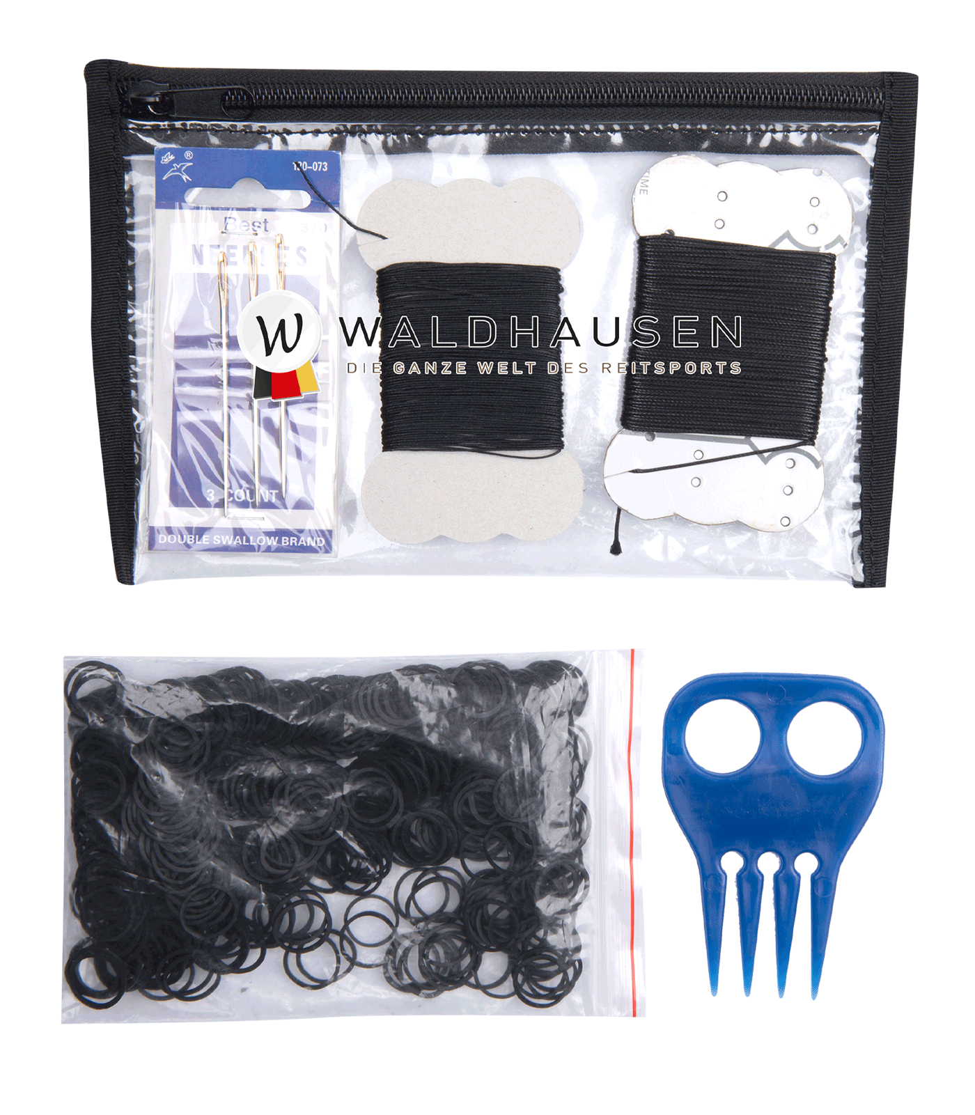 Набор для заплетая гривы Mane-Plaiting Set. Waldhausen