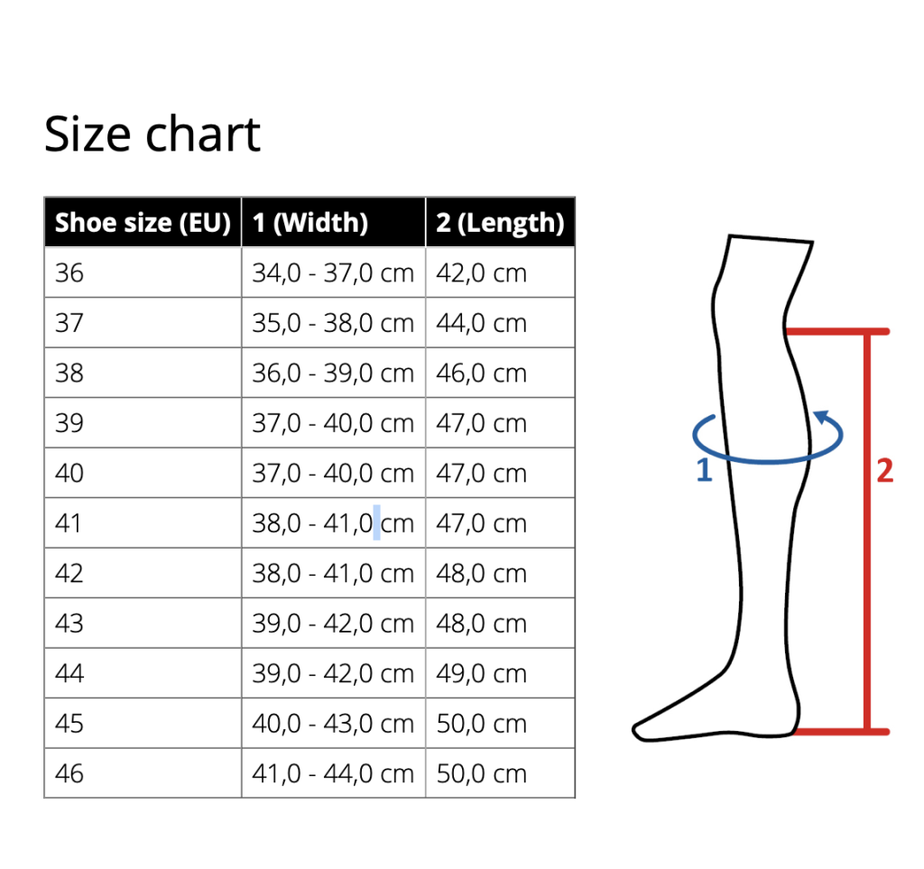 Сапоги Valencia Standard length/Width. HKM 3