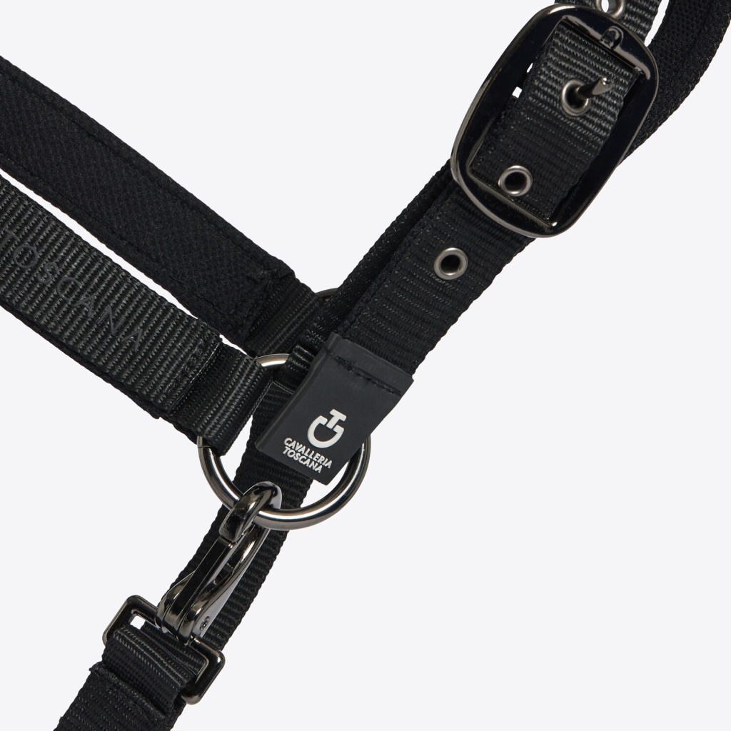 Недоуздок с чомбуром Halter with Lead Rope Black. Cavalleria Toscana 2