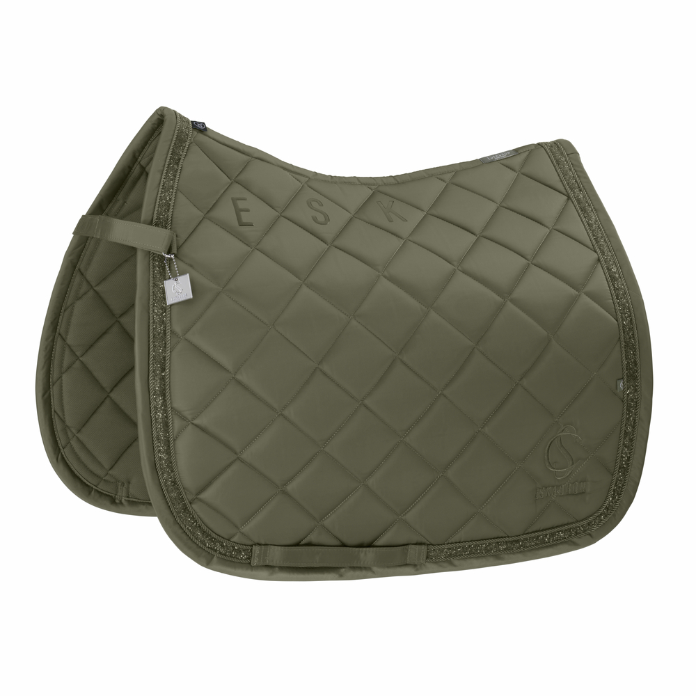 Вальтрап выездковый Glossy Jewel Dusty Olive Sports 25. Eskadron