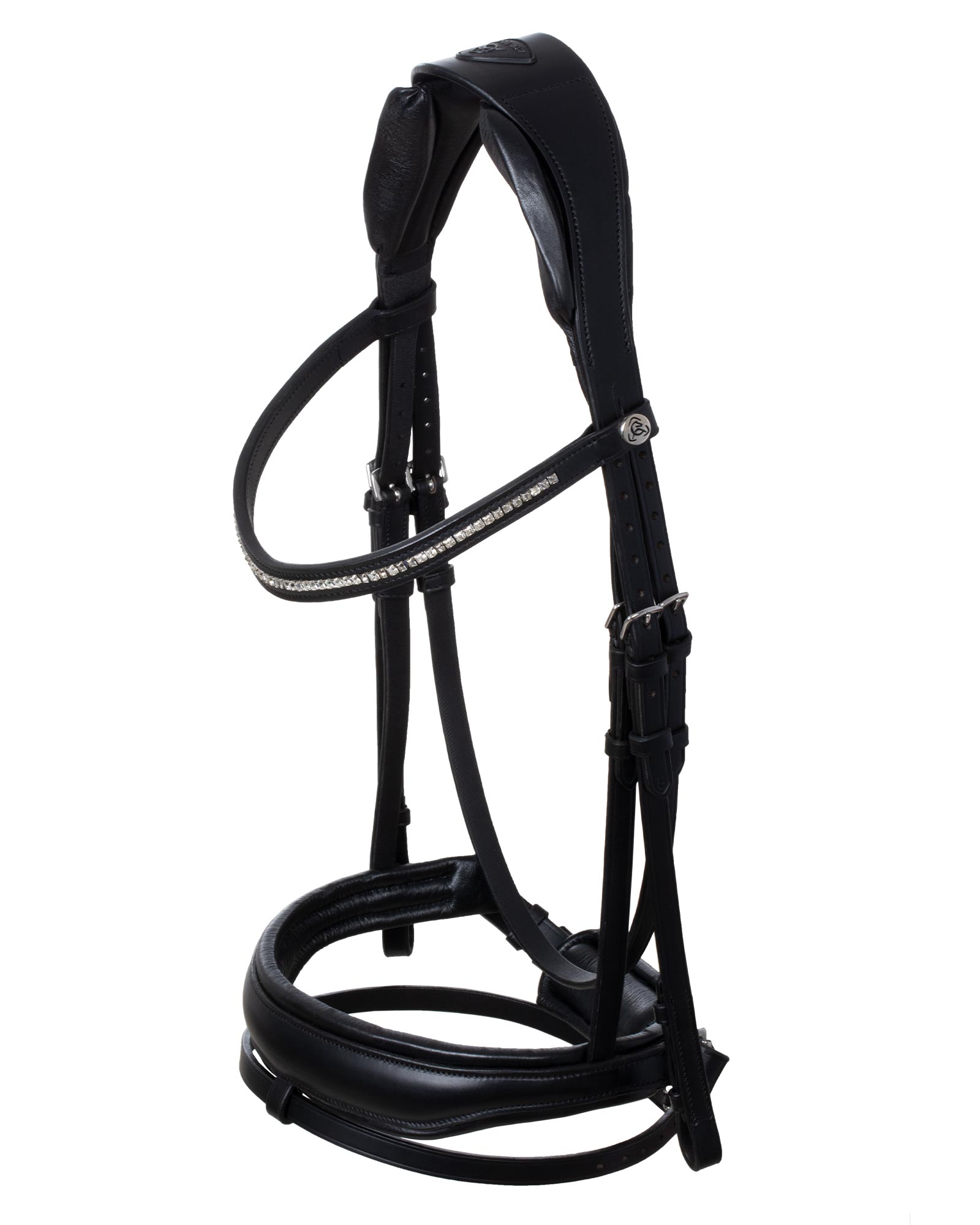 Уздечка трензельная Creazione Black/Black. Acavallo