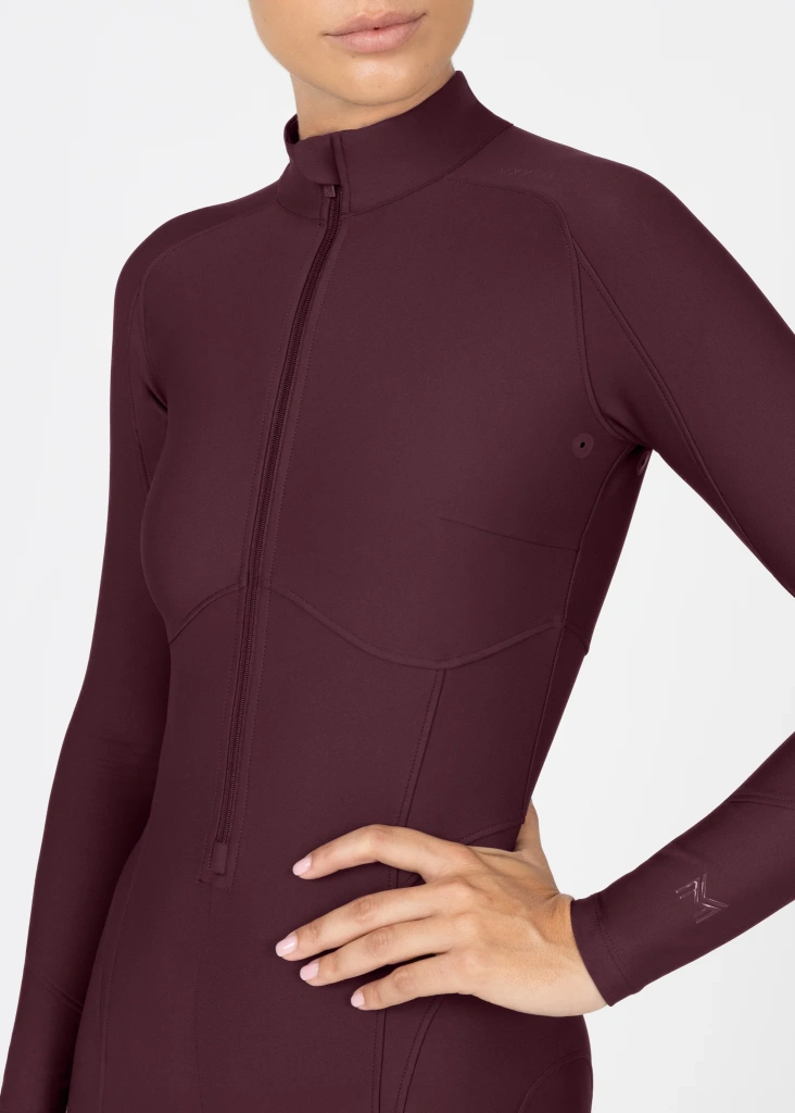 Комбинезон Femme Burgundy, полная силиконовая лея. Maximilian 6