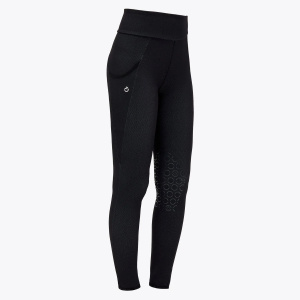 Бриджи леггинсы Jersey Mesh Black, колленая силиконовая лея. Cavalleria Toscana