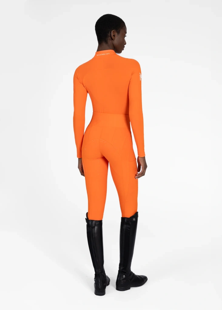 Бриджи леггинсы Outline Tangerine, полная силиконовая лея. Maximilian 2