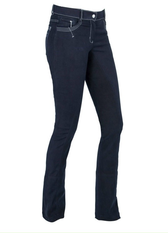 Бриджи брючные Basic Plus Jodhpur Blue, полная замшевая лея. Covalliero 2