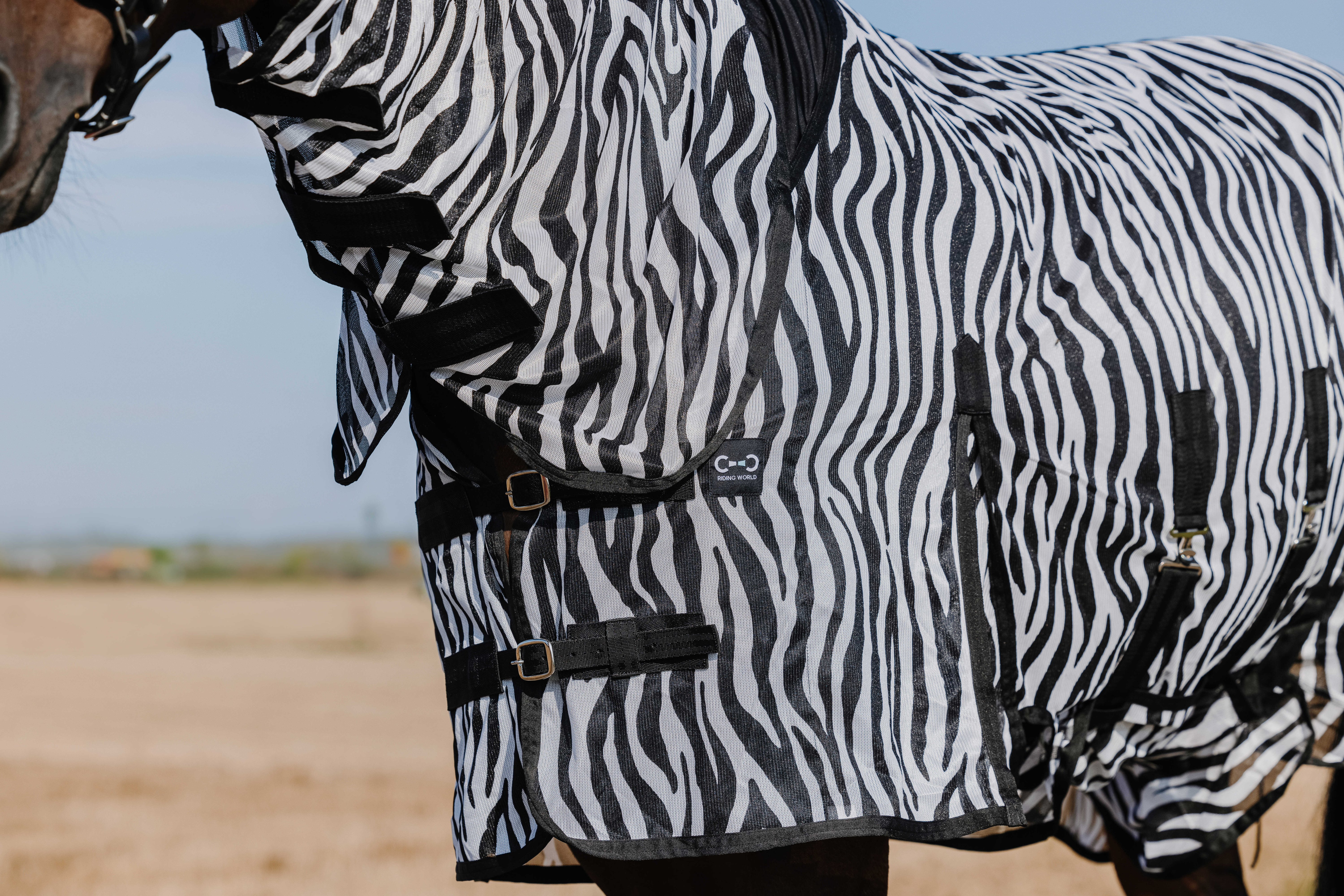 Попона антимоскитная Belly Mesh Zebra. RW 3