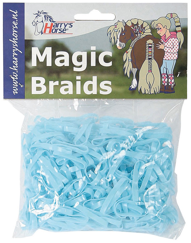 Резинки для гривы силиконовые Magic braids, 500 шт. Harry's Horse 7